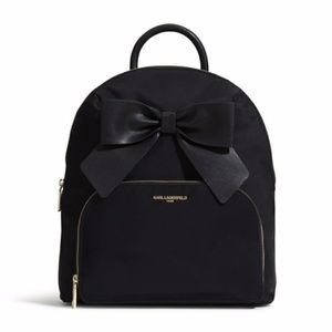 Karl Lagerfeld Paris Kris Nylon Bow Backpack